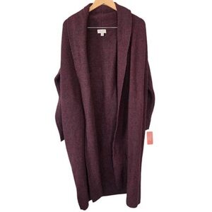 State of Day Knit Long Duster Cardigan
Robe Burgundy M/L NWT